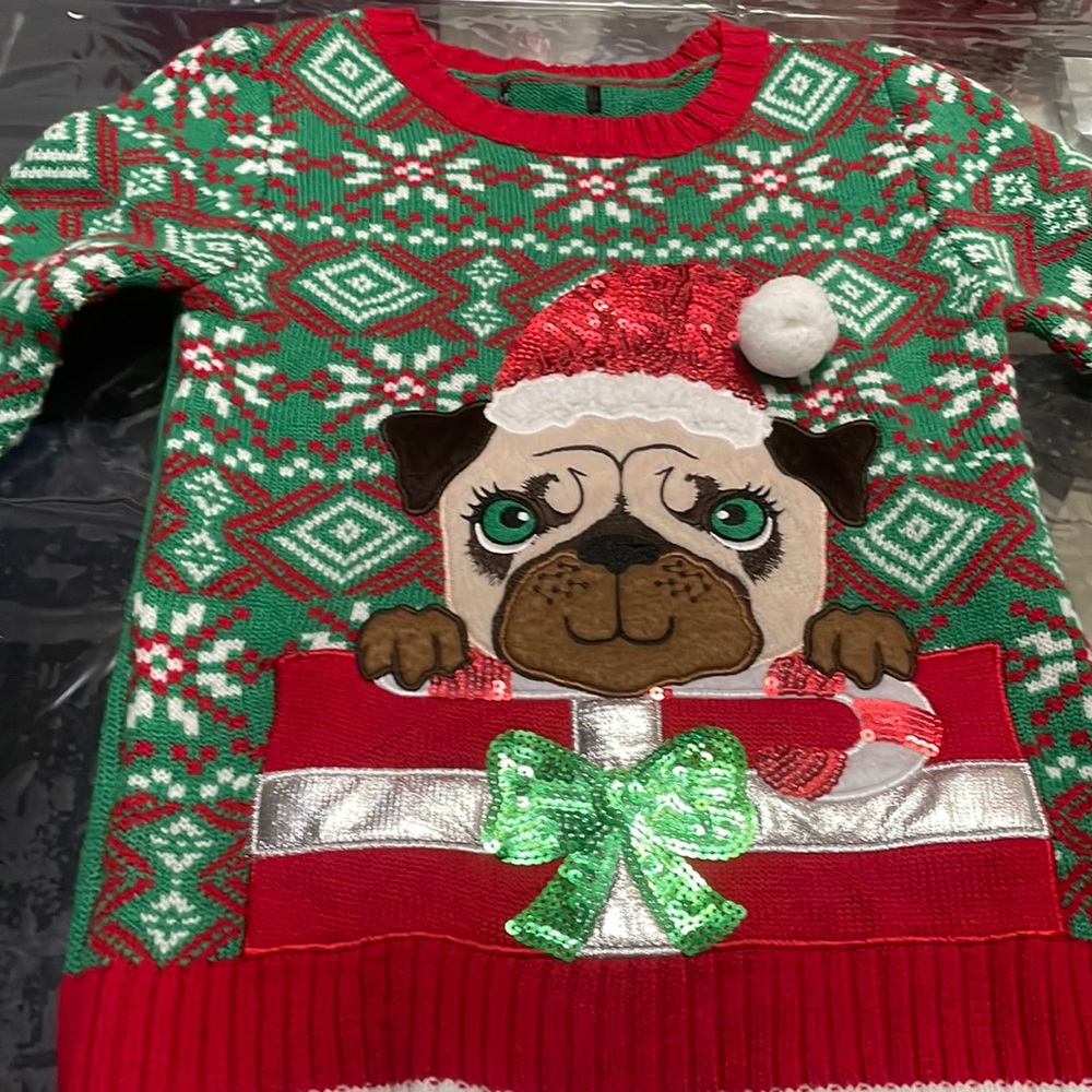 Cute knitted christmas sweater
